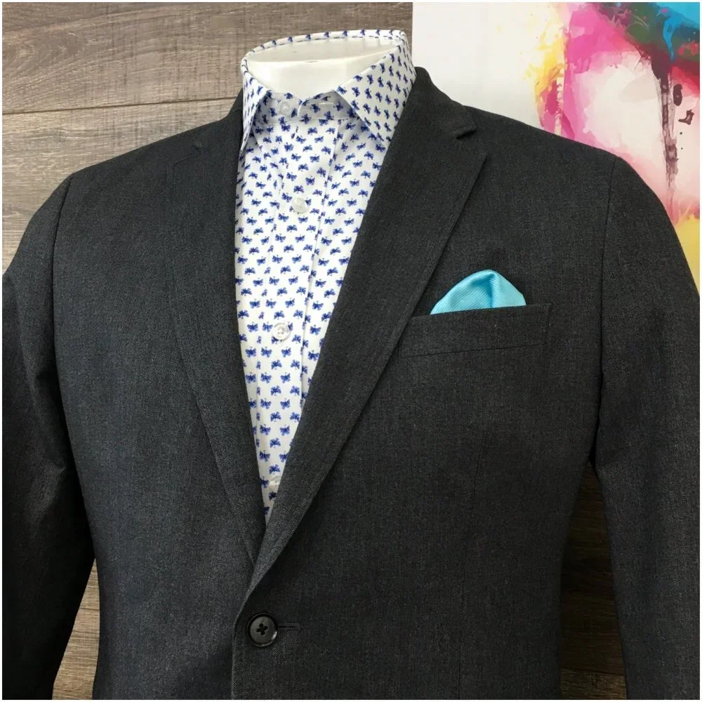 Banana Republic Charcoal Gray Tailored Fit Blazer